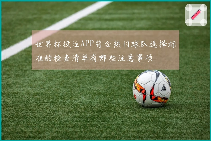 世界杯投注APP符合热门球队选择标准的检查清单有哪些注意事项